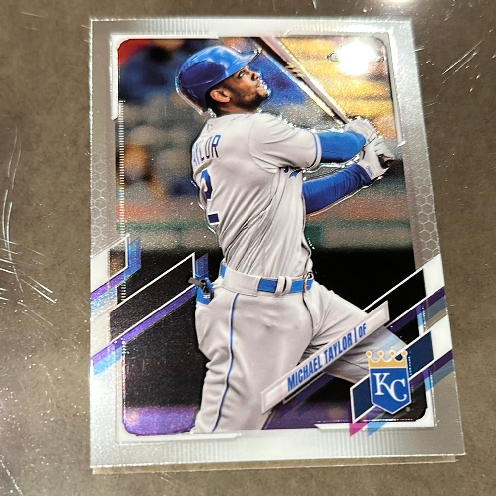 Topps Silver and Blue Baseball Card